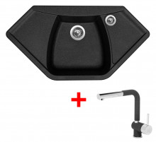 Sinks NAIKY 980 Granblack + Mix 3 P GR 